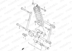 49 - REAR CUSHION LEVER (GSX-R400RL/RM/RN/RP/RR)