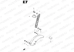 49 - REAR FENDER - REAR SHOCK ABSORBER