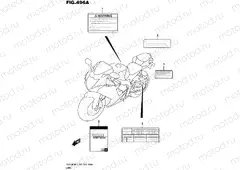496A - LABEL (GSX-R600L5 E03)