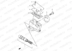 49B - FRONT MASTER CYLINDER (MODEL P/R/S/T)
