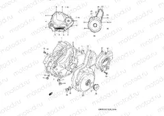 4A - CRANKCASE COVER (MODEL R/S/T)
