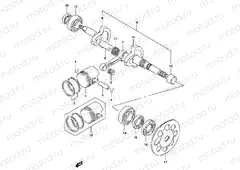4B - CRANKSHAFT (MODEL AY50 K3/K4)