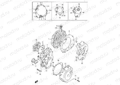 5 - CRANKCASE COVER (MODEL T/V)