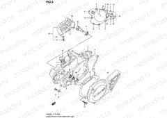 5 - CRANKCASE COVER- WATER PUMP