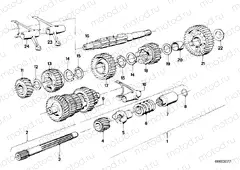 5-speed sports gearbox parts