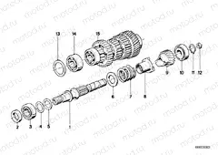 5 speed transmission-drive shaft