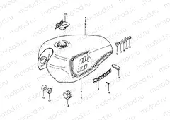 50 - FUEL TANK (GSX1100X/EX : 24L)
