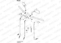 50 - HANDLEBAR (MODEL K6/K7/K8)