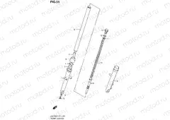 51 - FRONT FORK DAMPER (GS125ESX/SX/UX/ESY/UY)