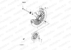 51 - FRONT WHEEL (VS750GLFH/GLPH)