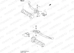 51 - HANDLE LEVER (SV1000K6 E33)