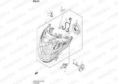 51 - HEADLAMP (GSR750L3 E24)