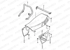 51 - SEAT - FRAME COVER (DR400SX)