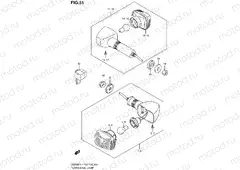 51 - TURNSIGNAL LAMP (GS500FH P33)