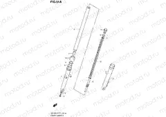 51A - FRONT FORK DAMPER (GS125SUY/SUK1 P91)