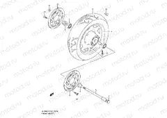 51A - FRONT WHEEL (MODEL K2/K3/K4)