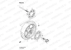 51A - FRONT WHEEL (SFV650AK9/UAK9/AL0/UAL0)