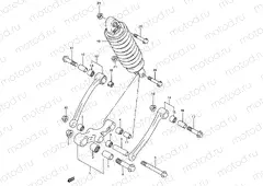51A - REAR CUSHION LEVER (MODEL K/L/M/N/P/R/S/T)