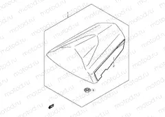51A - SEAT TAIL BOX (GSX-R750K5/U2K5)