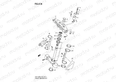 51A - STEERING STEM (MODEL K5)