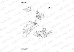 51B - REAR FENDER (WITH ABS)