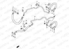 52 - FRONT BRAKE PIPE (GSF1200SAV/SAW/SAX/SAY)