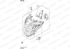 52 - HEADLAMP (GSR750UEL3 E21)