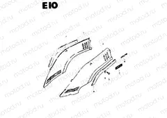 52 - REAR FENDER COVER (CS50GD)