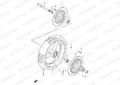 52A - FRONT WHEEL (MODEL S/T/V/W)
