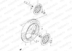 52A - FRONT WHEEL (MODEL W/X)