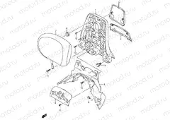 52A - PILLION RIDER HANDLE (CENTER)(MODEL K1)