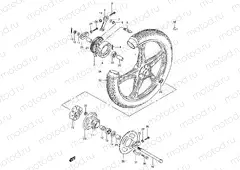 52A - REAR WHEEL (GN250EM/ER)