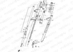 52B - FRONT FORK (GS125SR/ESR P37 1996.12%)