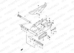 52B - REAR SWINGING ARM (MODEL W/X/Y/K1 E18,E22,E24)