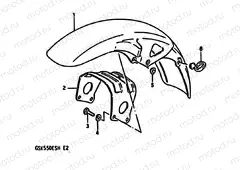 53 - FRONT FENDER (GSX550ESF/EFF/ESG/EFG/ESH/EFH)