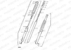 53 - FRONT FORK (DR400ST, E15, E17)