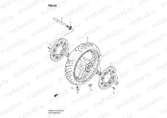 53 - FRONT WHEEL (GSX650FK8/FUK8/FK9/FUK9/FL0/FUL0)