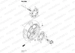 530A - FRONT WHEEL (SV650A,SV650AU)
