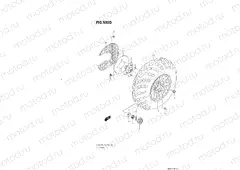 530D - FRONT WHEEL (LT-A400FZM0 P28)