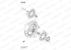 53A - FRONT WHEEL (GSR600AK7/UAK7/AK8/UAK8/AK9/UAK9/AL0/UAL0)