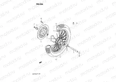 53A - FRONT WHEEL (MODEL J/K/L/M)