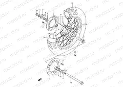53A - REAR WHEEL (MODEL T/V/W/X)