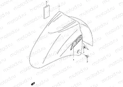 54 - FRONT FENDER (MODEL K3/K4)