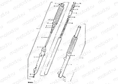 54 - FRONT FORK (DR400SX)