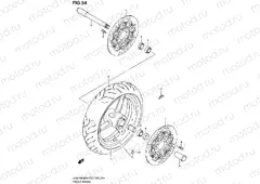 54 - FRONT WHEEL (GSX-R600K4/K5)
