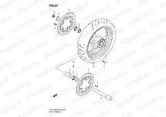 54 - FRONT WHEEL (MODEL K8/K9)