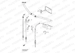 54 - HANDLEBAR (WITHOUT COWLING)