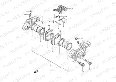 54 - REAR CALIPERS (MODEL J/K/L/M/N)