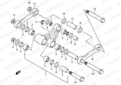 54 - REAR CUSHION LEVER