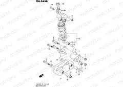 543B - REAR CUSHION LEVER (GSX-R750L5 E28)